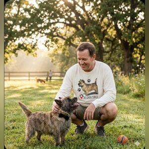 I LOVE MY CAIRN TERRIER Pullover Cotton Tee, Unisex